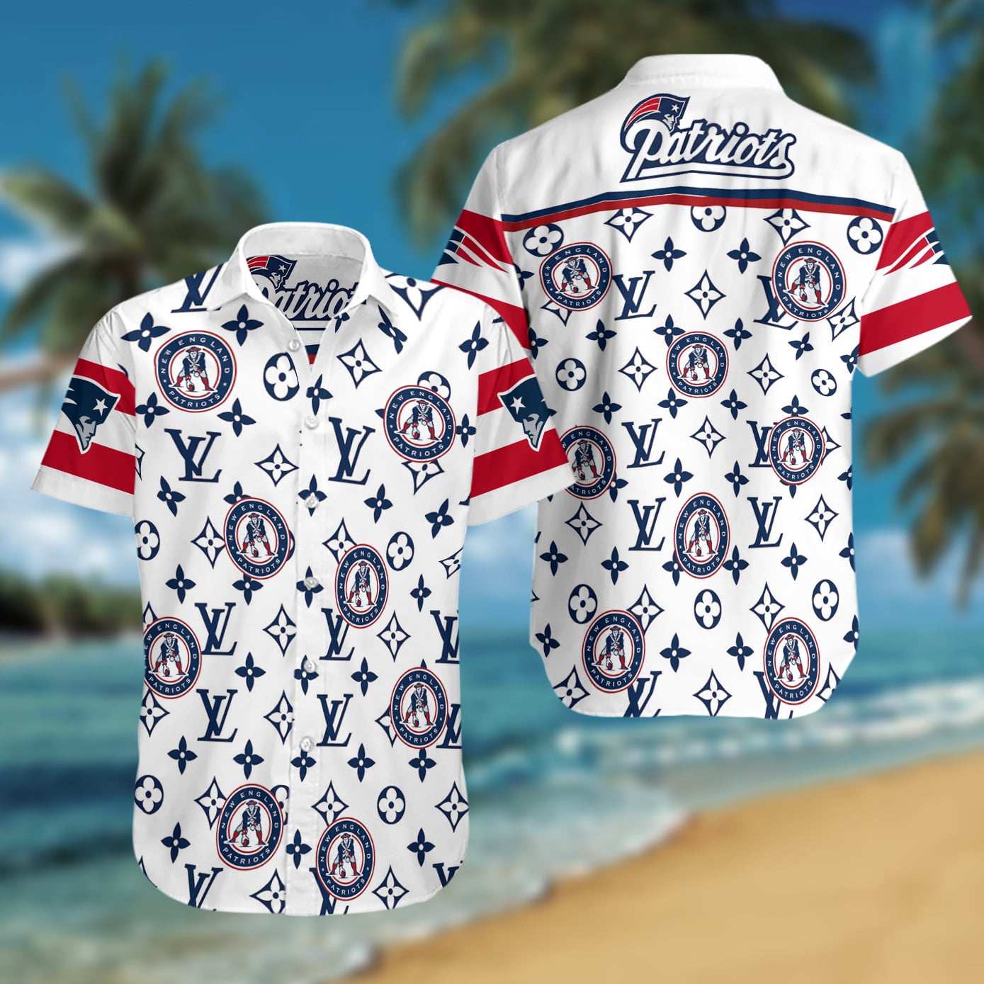 New England Patriots Hawaiian Shirts Summer Beach Holiday Short Sleeve T Shirt 