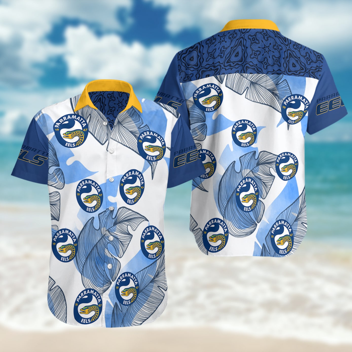 Parramatta Eels Summer Short Sleeve Hawaiian Beach Shirt – Teelooker –  Limited And Trending